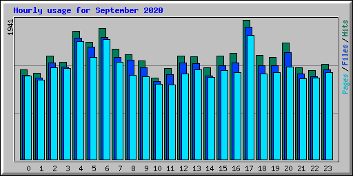 Hourly usage for September 2020