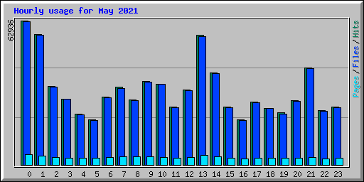 Hourly usage for May 2021
