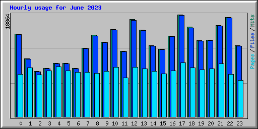 Hourly usage for June 2023