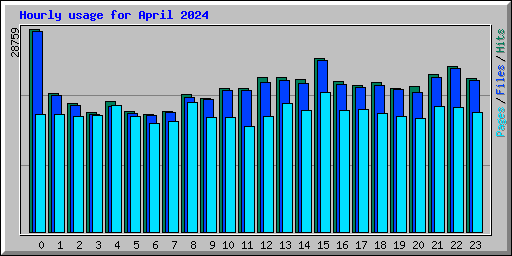 Hourly usage for April 2024