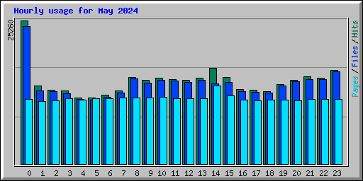 Hourly usage for May 2024